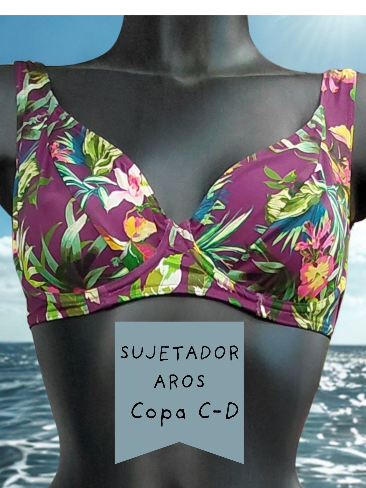 BIKINI TOP CON AROS MODELO 'FANALS' BRAGA ALTA